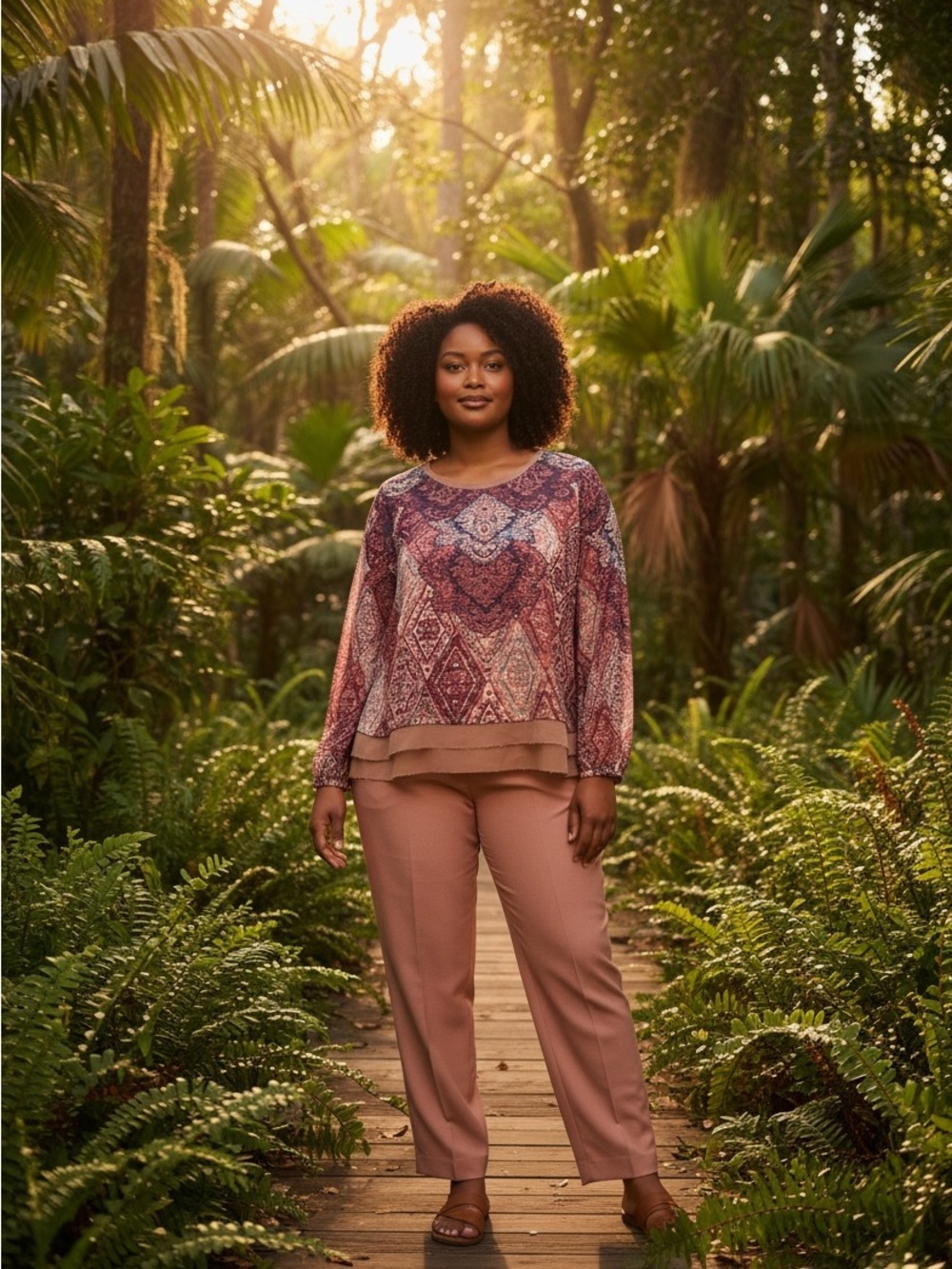 The Limited Dusty Rose Slim Ankle Pant- SET